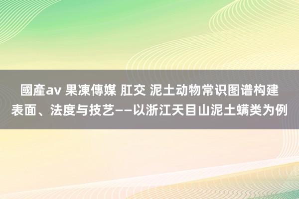 國產av 果凍傳媒 肛交 泥土动物常识图谱构建表面、法度与技艺——以浙江天目山泥土螨类为例